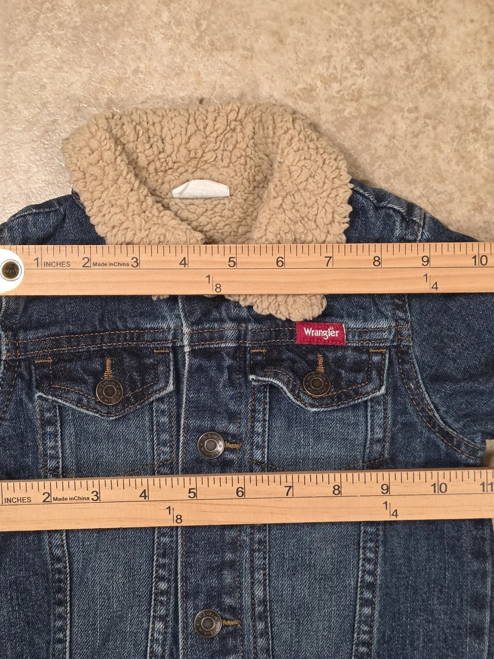 Wrangler Sherpa Collar Denim Jacket 2T